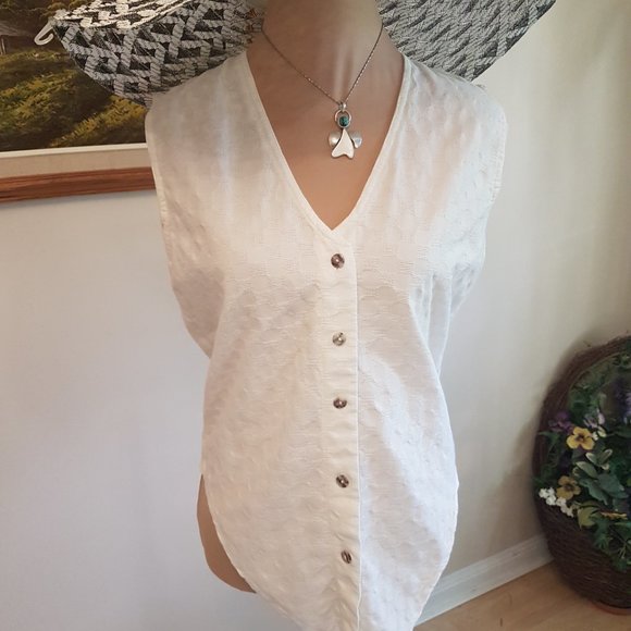 Summer sleevless blouse - Picture 3 of 8